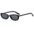 Damen stylische Oval-Sonnenbrille Brehn