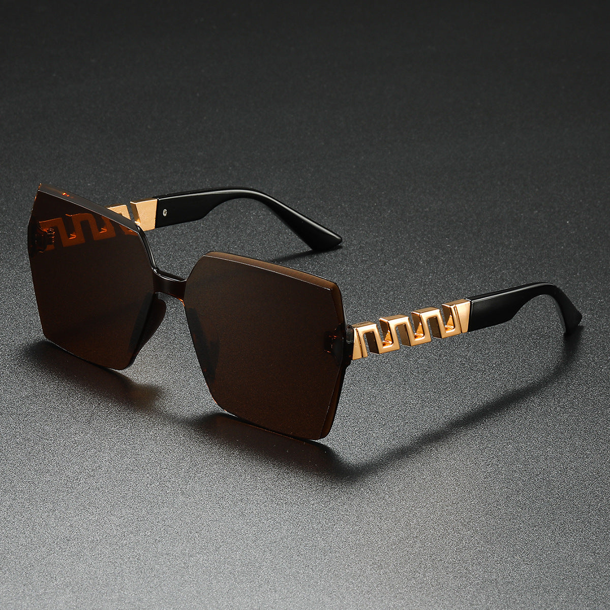 Stylische geometrische Schild Sonnenbrille Brehn