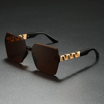 Stylische geometrische Schild Sonnenbrille Brehn