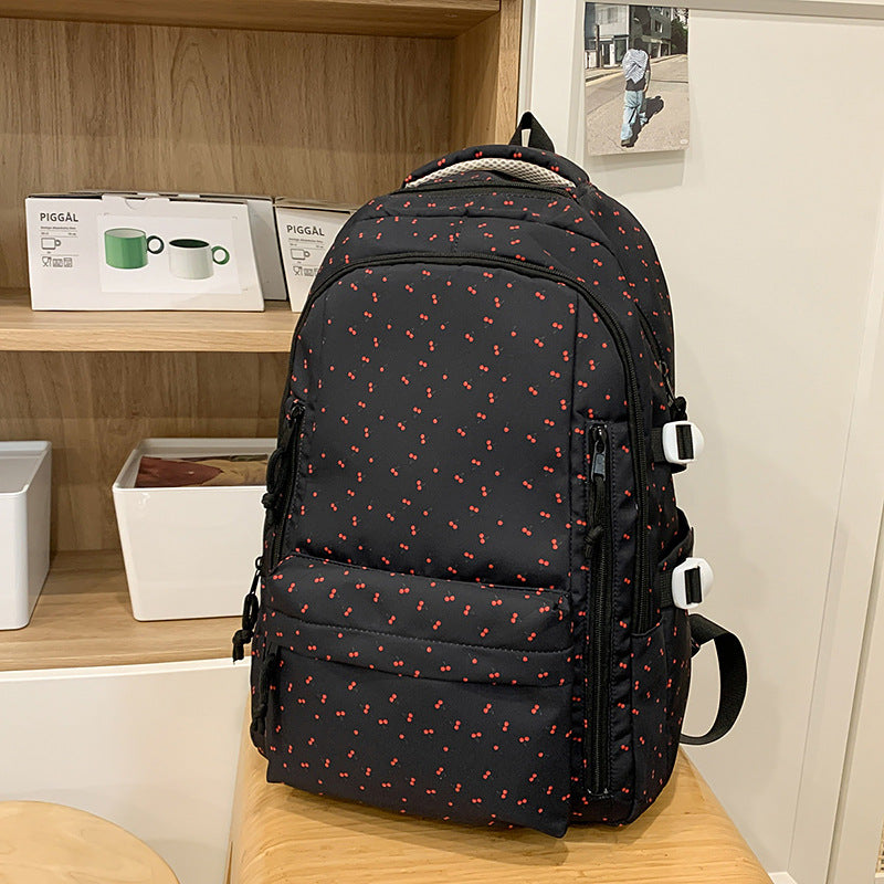 Verspielt gemusterter Rucksack
