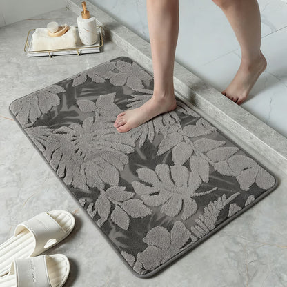 Blumenmuster weiche Badmatte Brehn