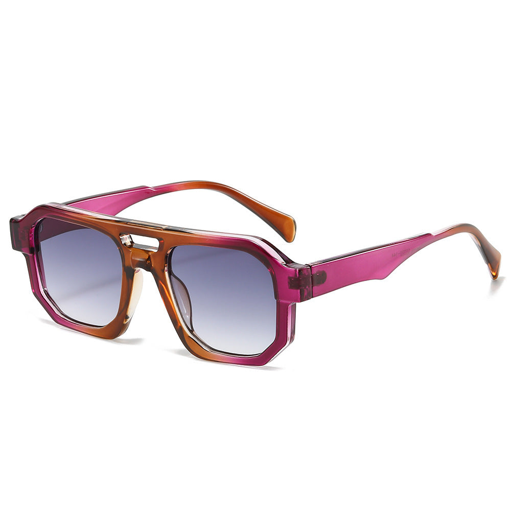 Fashion-Forward Geometrische Übergroße Sonnenbrille Brehn