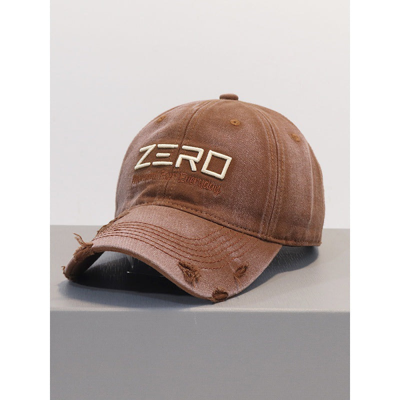 Herren Distressed Baumwoll Baseball Cap Brehn 1784270076