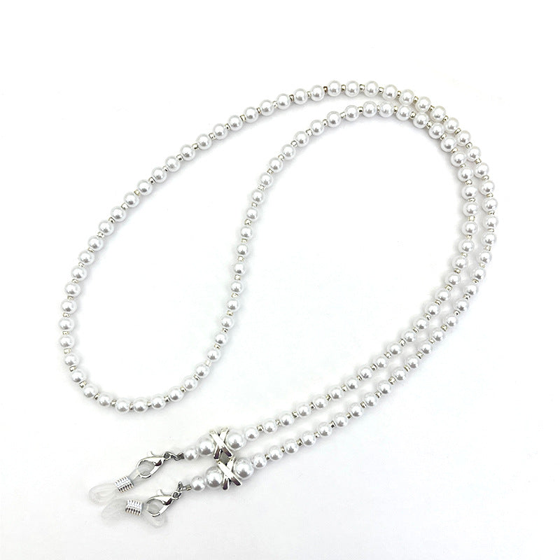 Elegante Perlenbesetzte Brillenband Brehn