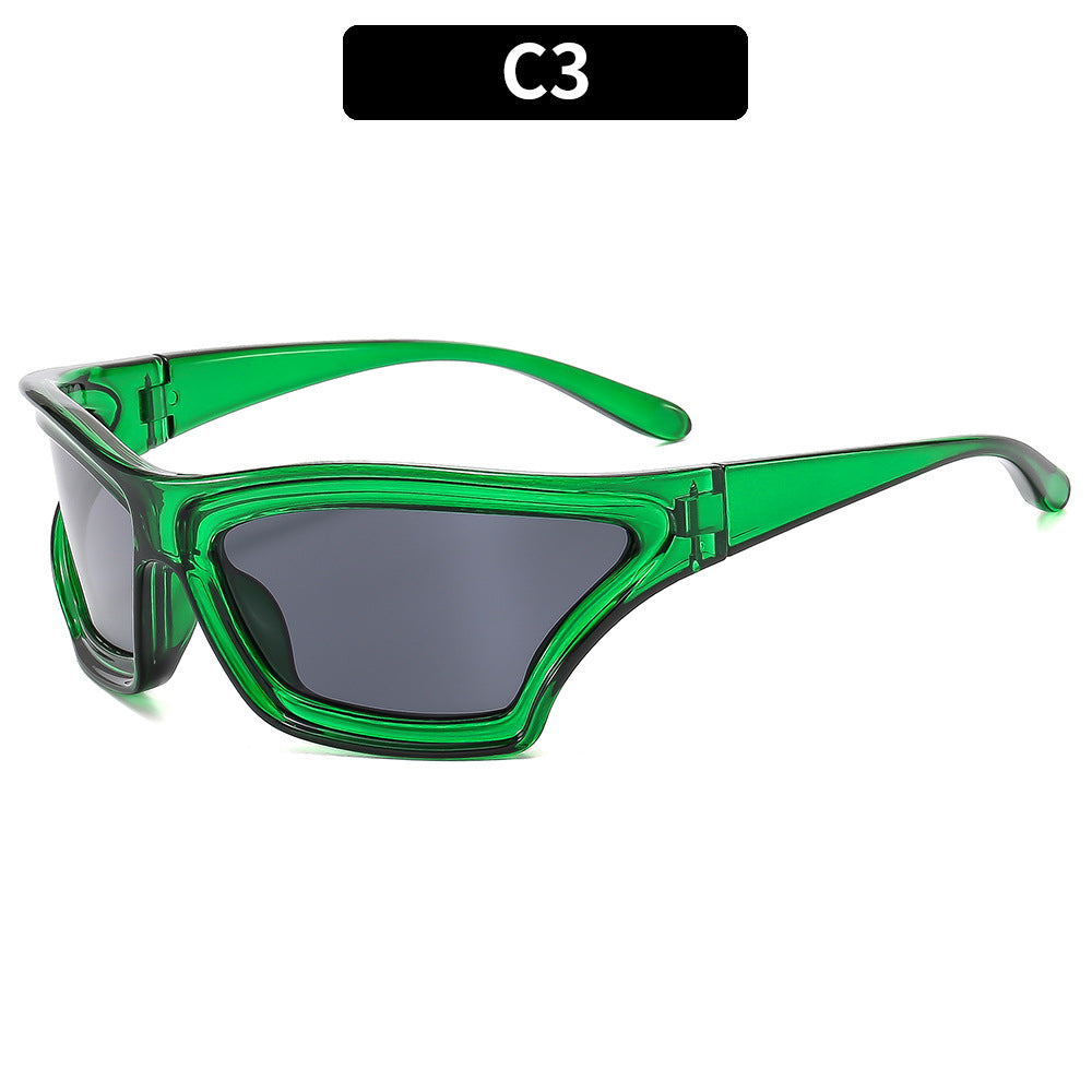 Bold Angular Shield Sonnenbrille