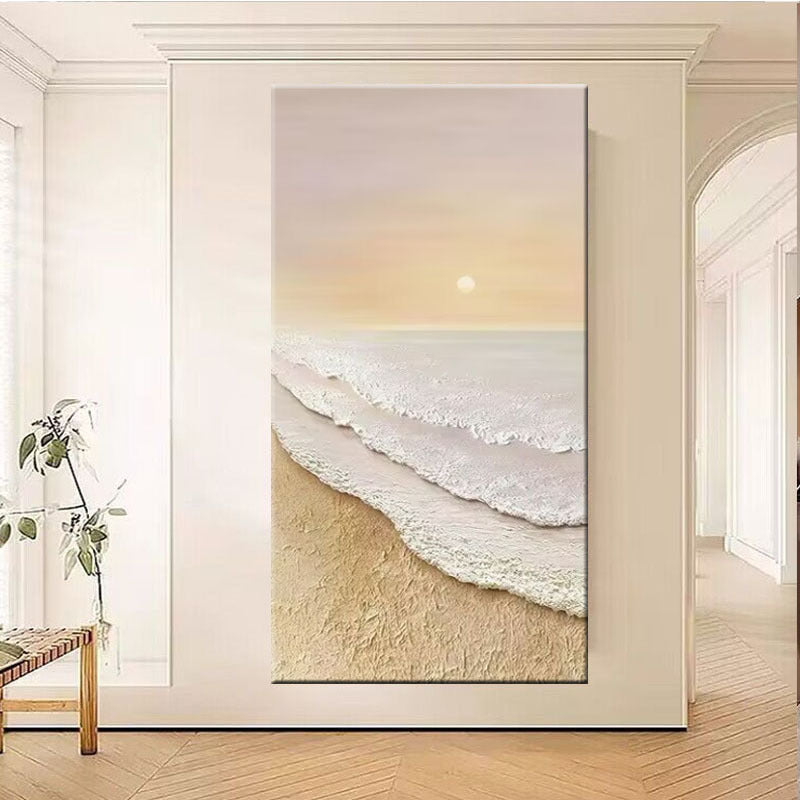 Küsten Sonnenuntergang Landschaft Leinwand Kunst