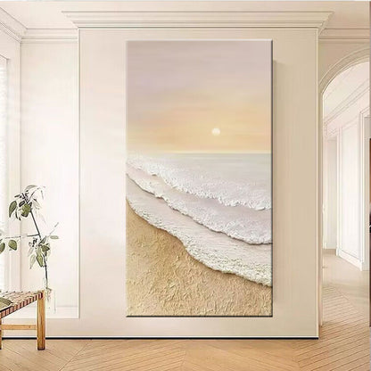 Küsten Sonnenuntergang Landschaft Leinwand Kunst