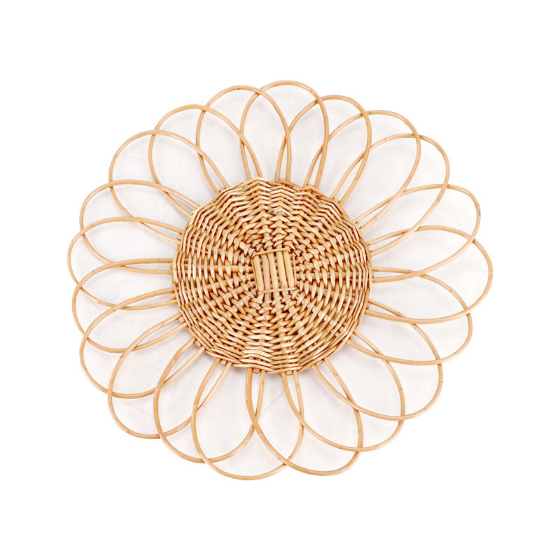 Dekorative Wandplatte Aus Geflochtenem Rattan Brehn