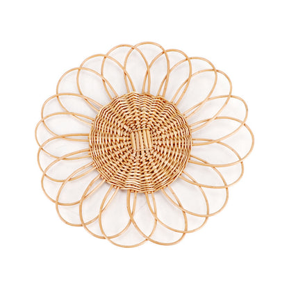 Dekorative Wandplatte Aus Geflochtenem Rattan Brehn