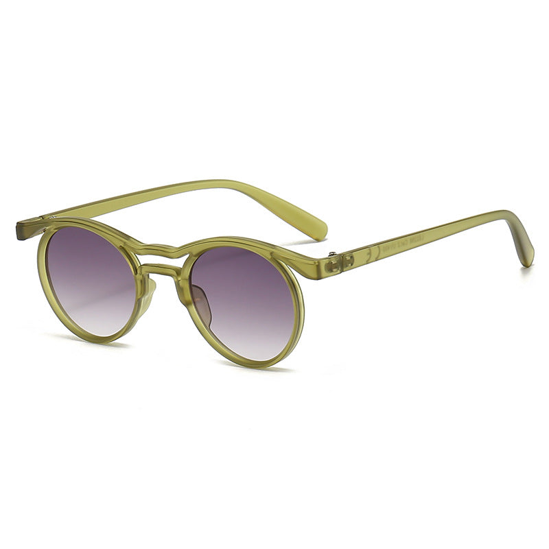 Damen modische runde Sonnenbrille mit UV-Schutz Brehn