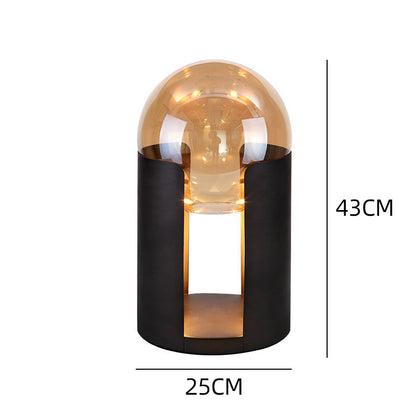 Künstlerische Glastischlampe mit modernem Design
