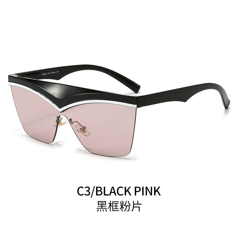 Damen Designer-Sonnenbrille mit asymmetrischem Rahmen und hochmodernen Gläsern Brehn
