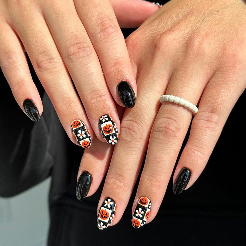 Halloween-Themen Press-On Nagel Set Brehn