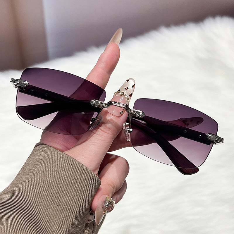 Damen extravagante modische Sonnenbrille mit innovativem Rahmen Brehn