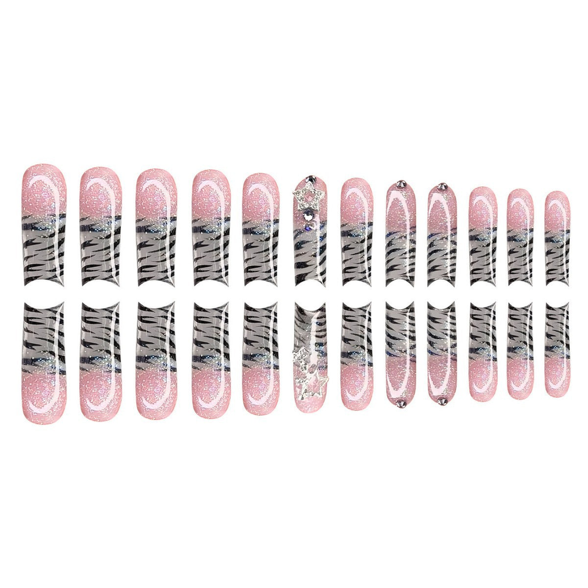 Glamouröse Lange Nagelkunst Extensions Brehn