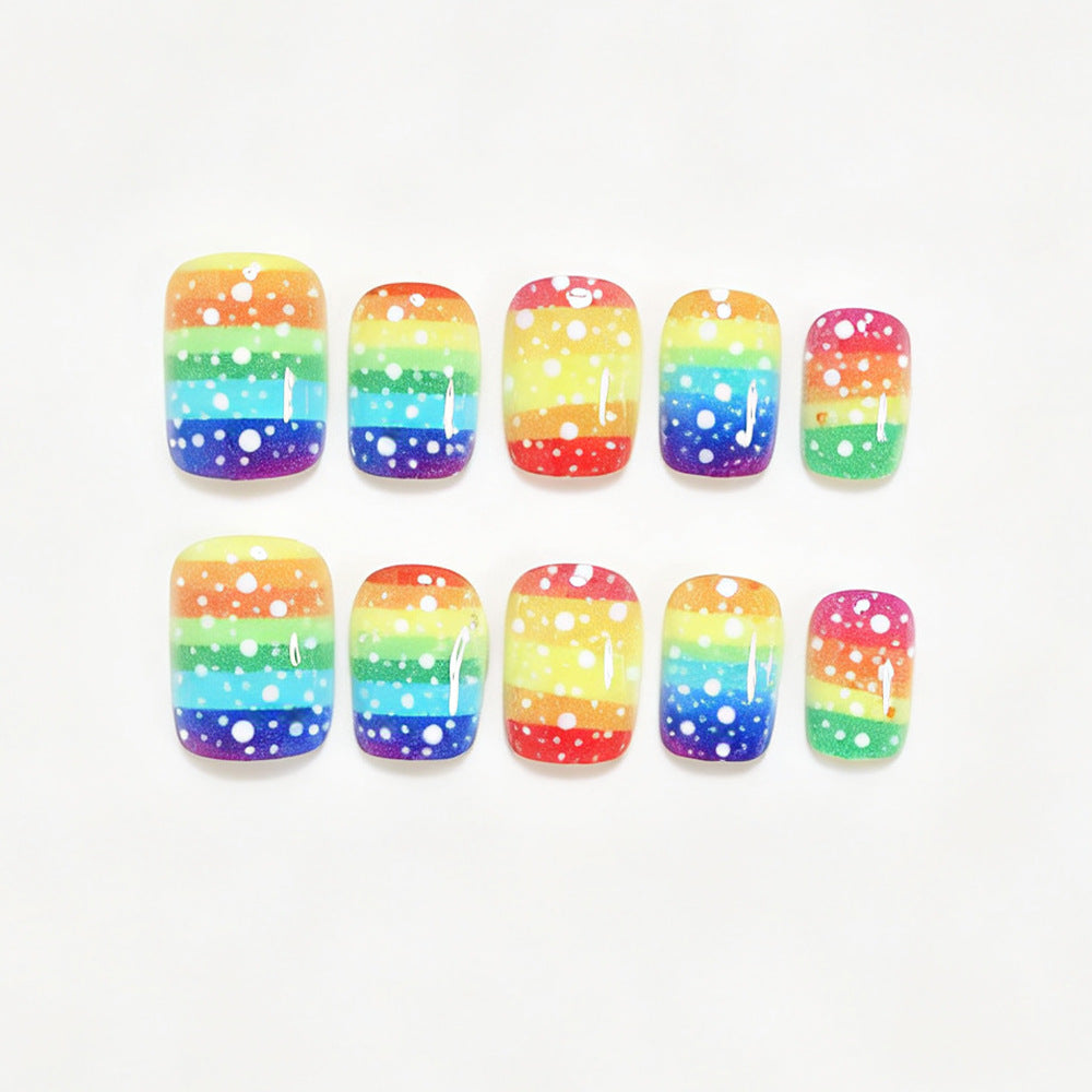 Ombre Punktmuster Nagelkunst Set Brehn