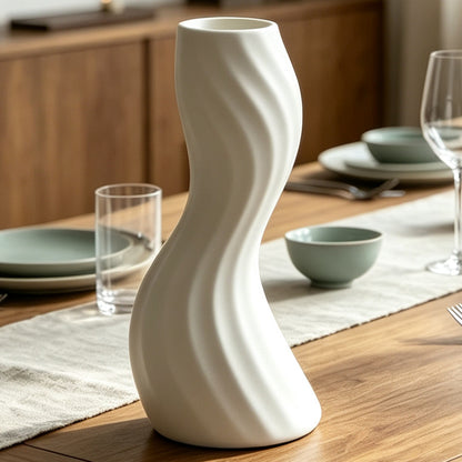 Elegante verdrehte dekorative Bodenvase Brehn