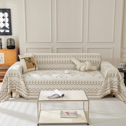 Texturiertes geometrisches Muster Sofa-Wurfdecke