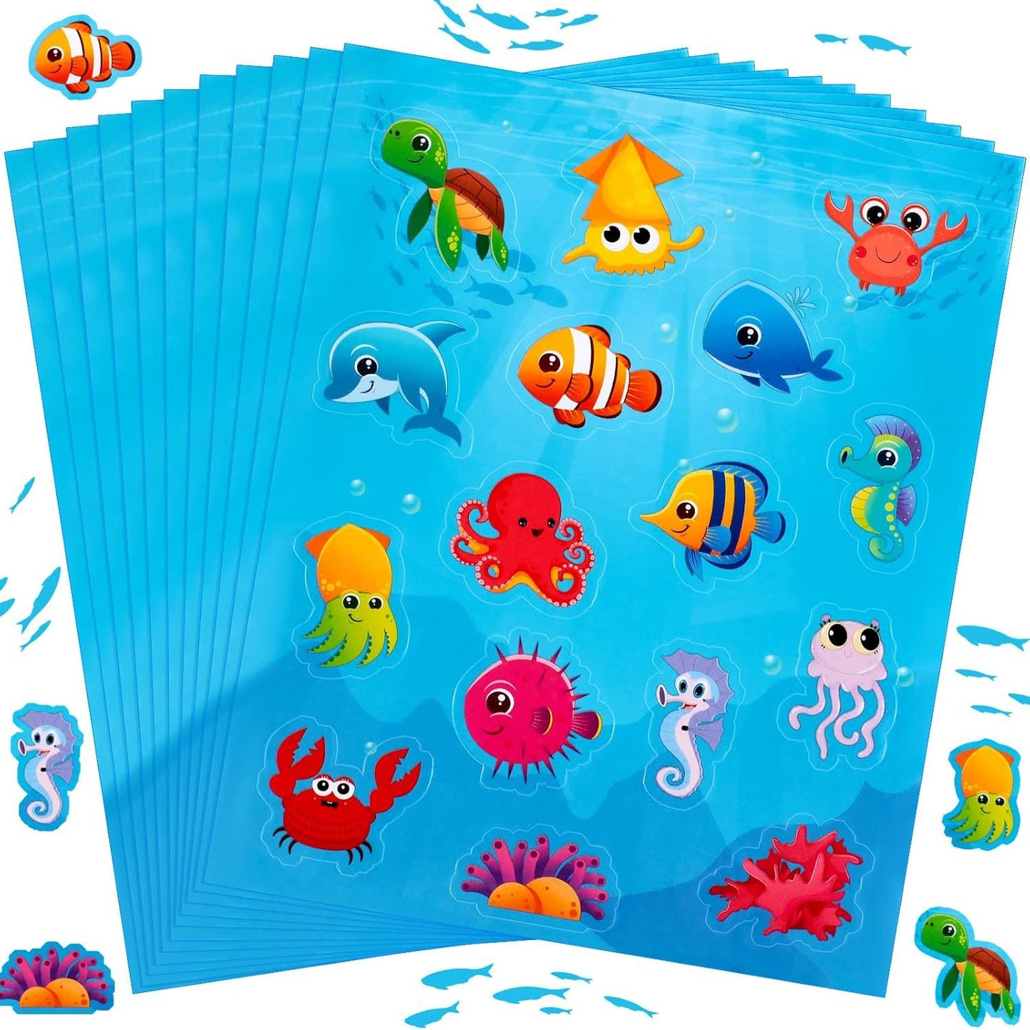 Ozean-Themen Sticker Set Brehn