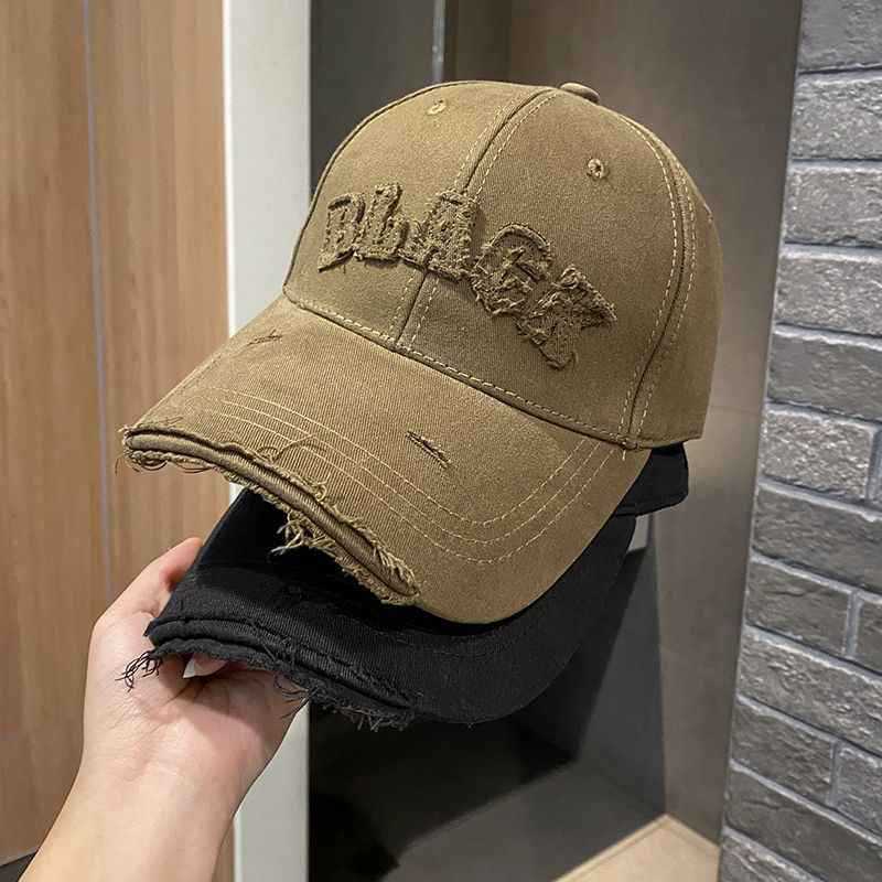 Frauen Distressed Baumwollmütze Brehn