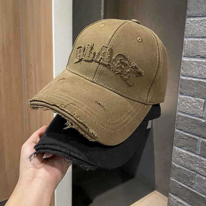 Frauen Distressed Baumwollmütze Brehn