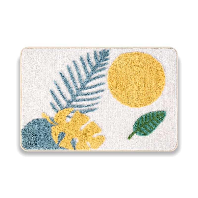 Plüsch Floral Muster Badmatte Brehn