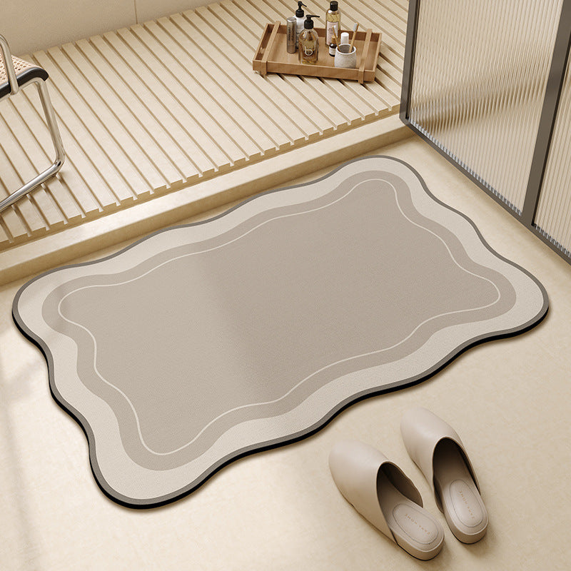 Modern Geometrische Badematte Brehn