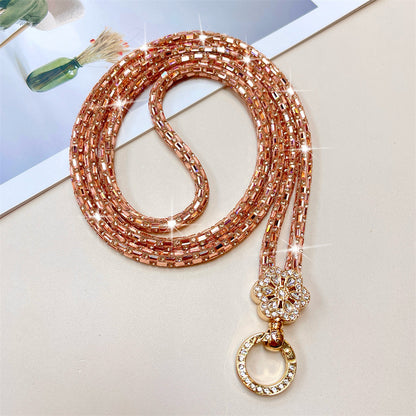 Dekorativer, mit Kristallperlen verzierter Brillenband Brehn