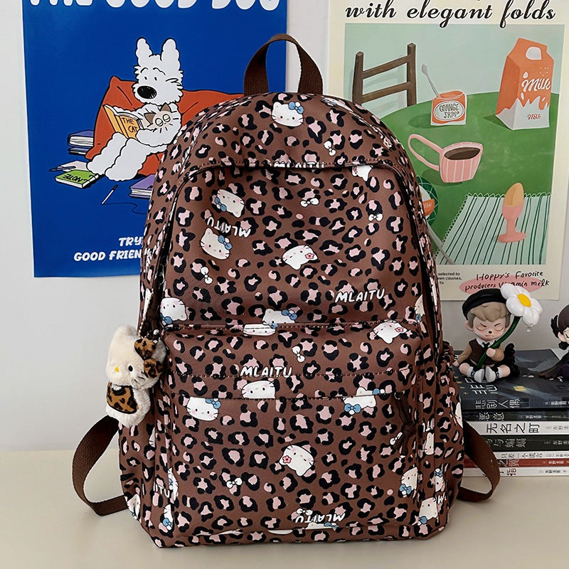 Verspielter Tierdruck-Rucksack