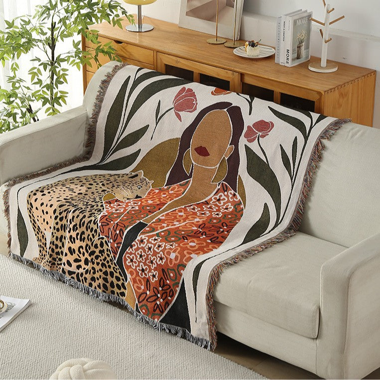 Künstlerische Bohemian gemusterte Decke