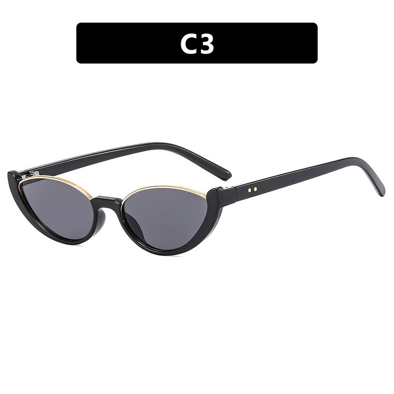 Damen Cat-Eye Sonnenbrille mit verspiegelten Gläsern und elegantem Rahmen Brehn