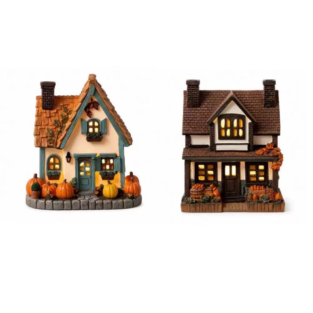 Dekorative herbstliche Hausfigur Brehn