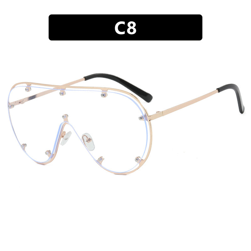Damen modische oversized Sonnenbrille im stilvollen Retro-Design Brehn