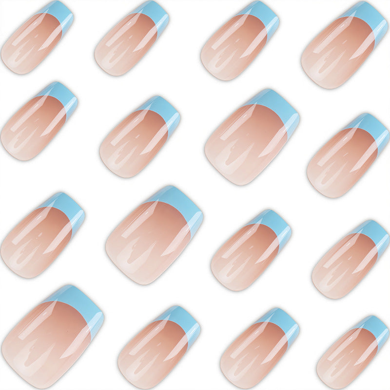 Künstlerische French Tip Presse-nägel Brehn