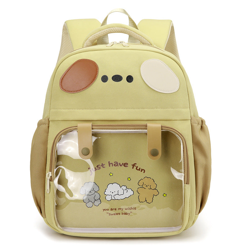 Rucksack mit Transparentem Fach und Verspieltem Design Brehn