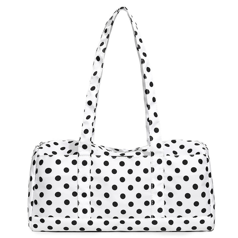 Funktionale gepunktete Wochenendreisetasche