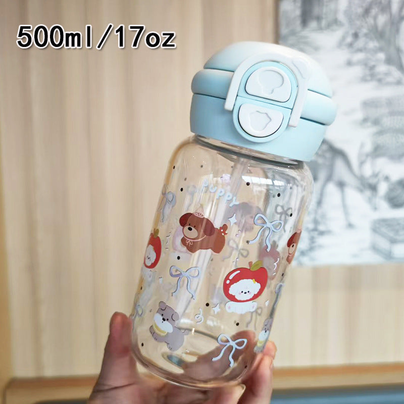 Damen kreative Trinkflasche mit integrierter Silikon-Trageschlaufe Brehn