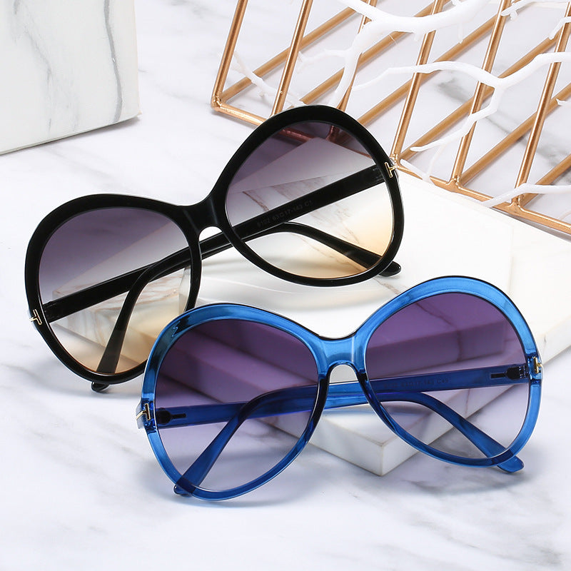 Modebewusste Übergroße Schmetterlingssonnenbrille Brehn