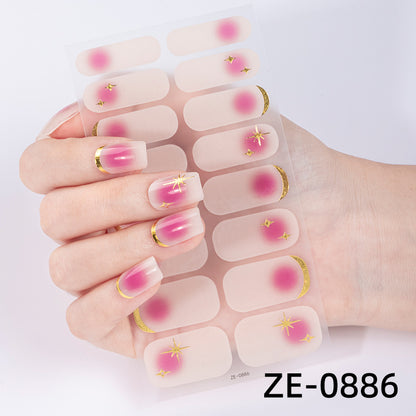 Künstlerische Marmor-Nagel-Wraps