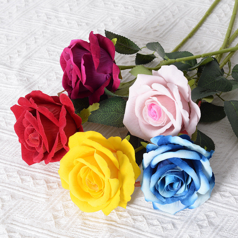 Künstliche blaue Rosenblume Dekoration