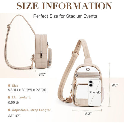 Multifunktionale Transparente Sling-Tasche Brehn