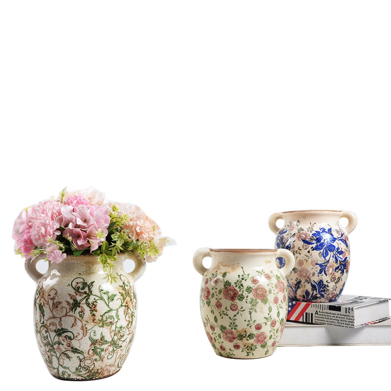 Blumendekorationsgefäß mit verspielter Musterung Brehn