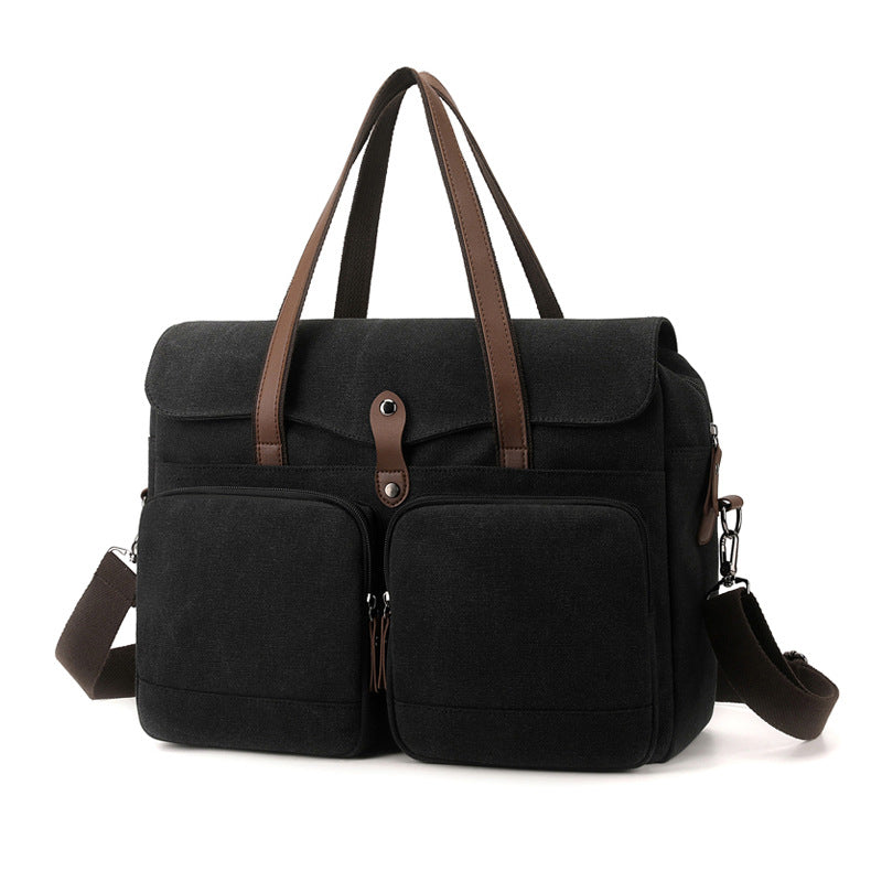 Stylische Canvas Aktentasche Brehn