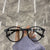 Damen modische Cat-Eye Brille mit dekorativem Rahmen Brehn