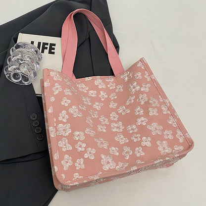 Blumenmuster Mini Tote Bag