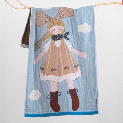 Damen Kuscheltuch mit bearbeitetem Bärenmotiv Brehn