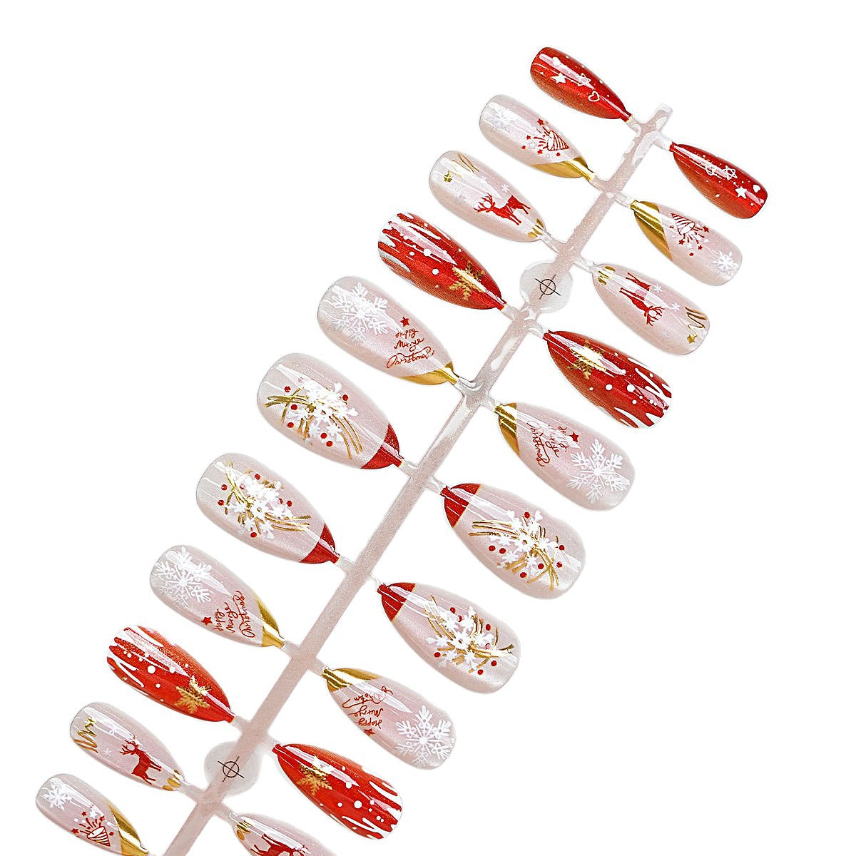 Festliches Künstlerisches Press-On Nageldesign Brehn