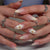 Elegante florale Press-On Nail Art Brehn