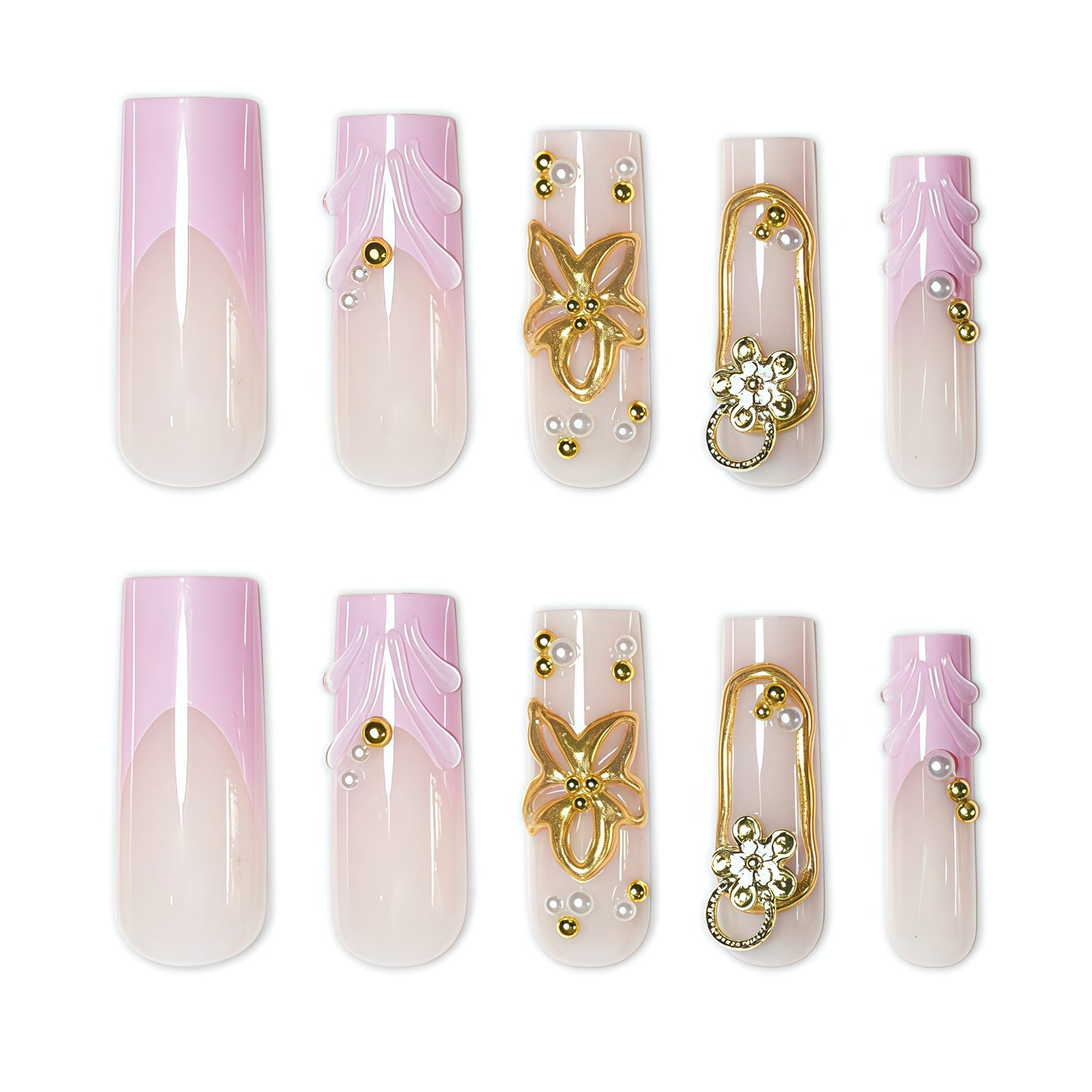 Elegante dekorative Nagelkunstverlängerungen Brehn