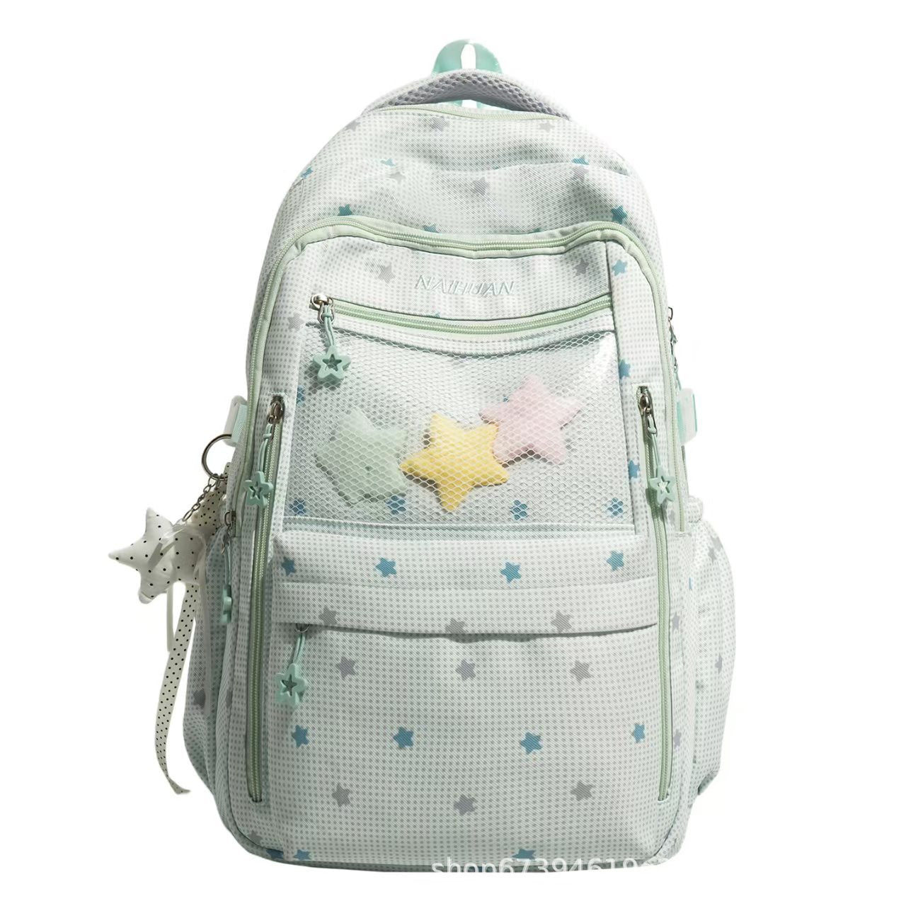 Stern-Motiv Multi-Taschen Rucksack Brehn